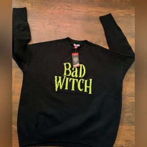 Vince Camuto Black and Yellow 'Bad Witch' Sweater